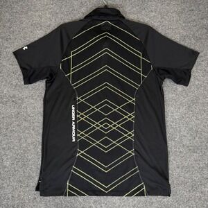 Under Armour HeatGear Polo Shirt Athletic Golf Training Black‎ Large